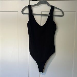 Reformation Black sleeveless bodysuit